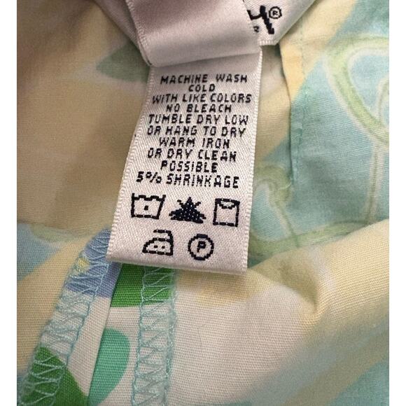 Lilly Pulitzer Octopus Patchwork Print Skirt Size 4 Blue Green Yellow - Picture 3 of 6